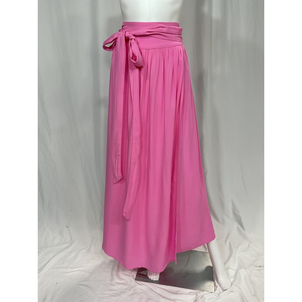 Melissa Odabash 'Elsa' Pink Wrap-Effect Voile Maxi Skirt Size S - Picture 2 of 5